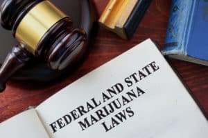 a book displaying federal and state marijuana laws - Mississippi MMJ regulations